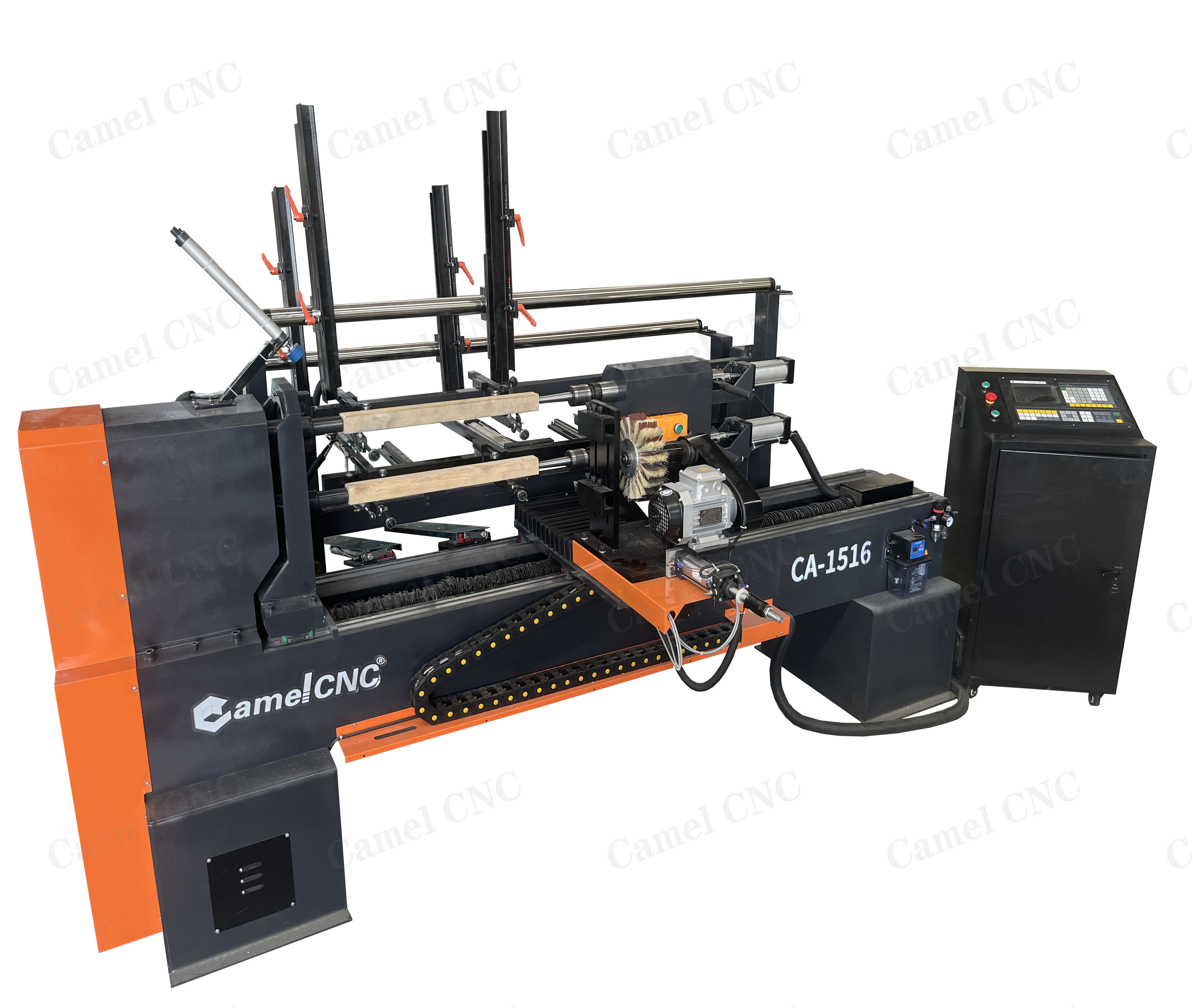 CA-1516 Auto Feeding CNC Wood Lathe With Double axis