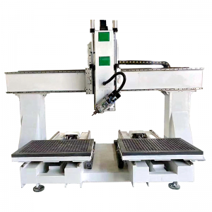 CA-1224 Double Table 4 Axis Spindle Rotate CNC Router For Chair Making